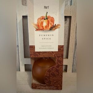 Pier 1 One Imports PUMPKIN SPICE Reed Diffuser 8oz Discontinued RARE HTF Fall